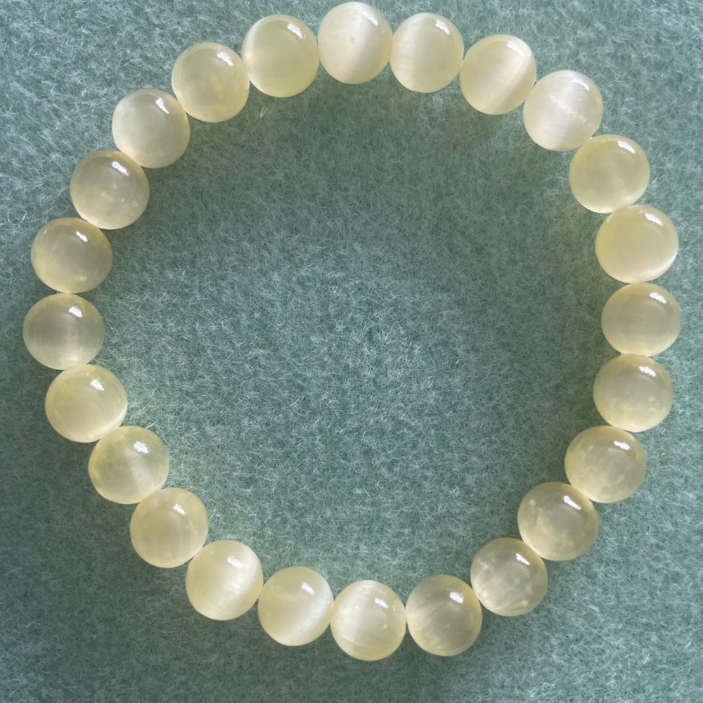 Selenite Beaded Bracelet